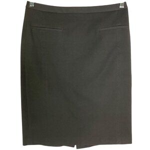 Banana Republic Charcoal Pencil Skirt 6 Pockets Vent